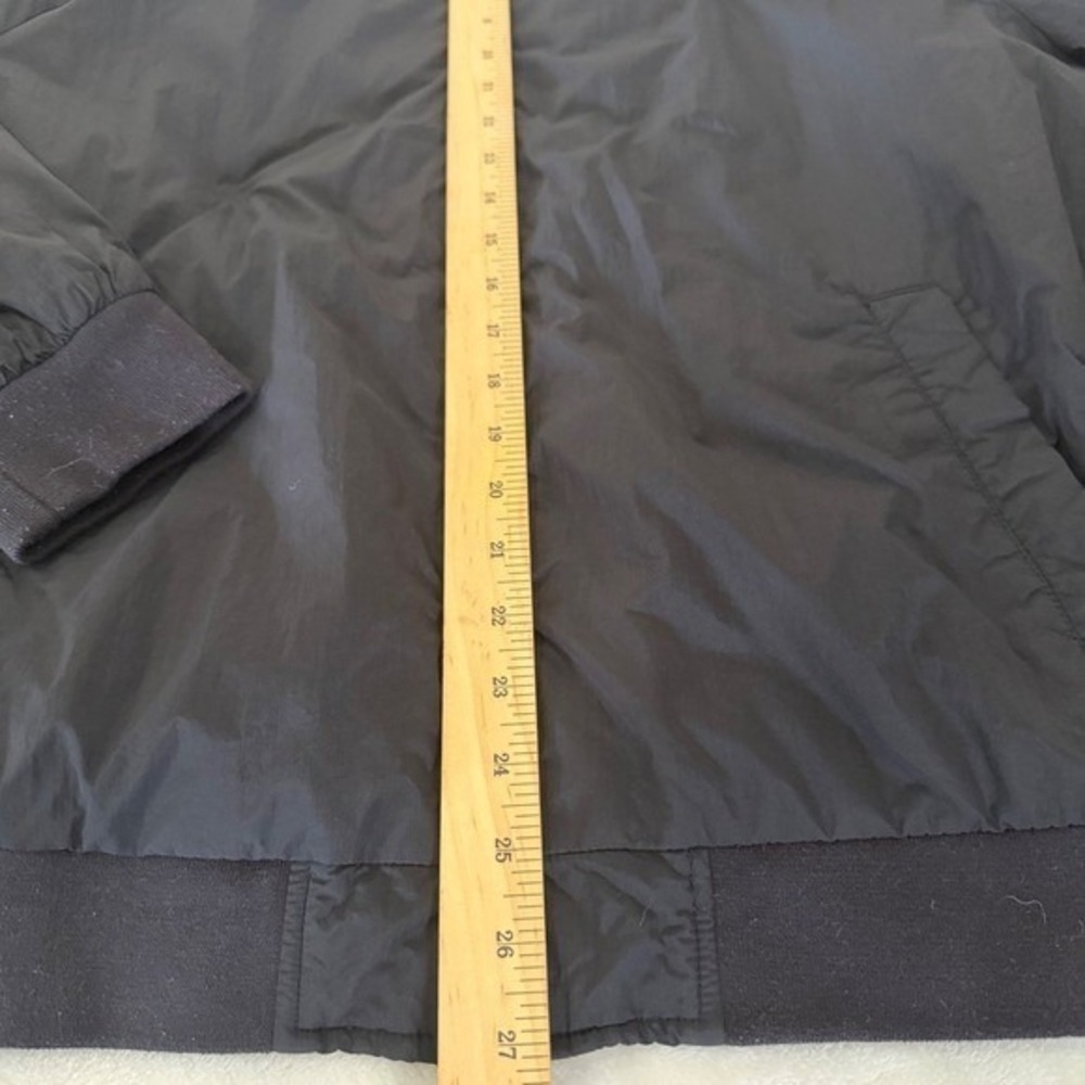 Gap Mens Bomber Jacket Black Water Repellent Full Zip Medium - Picture 9 of 11